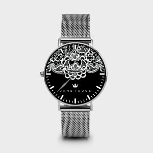 Metal Watch Lace Dame Rouge
