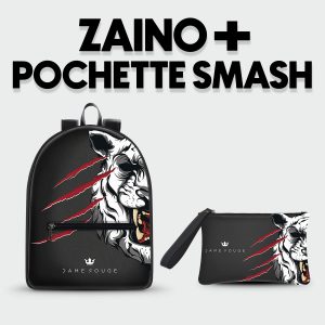 Combo Zaino + Pochette Smash Tiger Scratches Dame Rouge