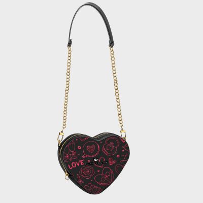 Heart Shape Bag Love It Noir